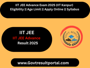 IIT JEE Advanced Result 2025