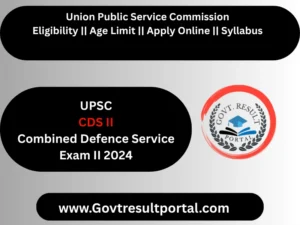  UPSC CDS II Final Result 2024