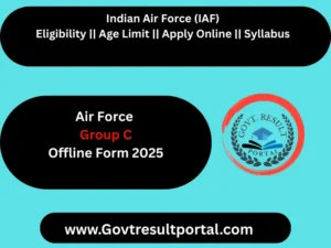 Air Force Group C Recruitment 2025 Offline Form
