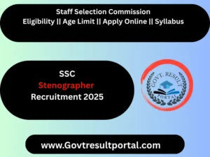 SSC Stenographer Recruitment 2025