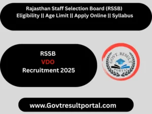 RSSB Village Development Officer VDO Online Form 2025