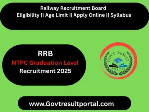  RRB NTPC Graduate Level Admit Card 2025
