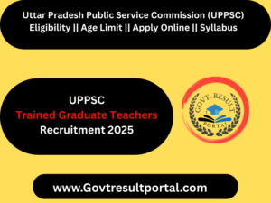 UPPSC Assistant Teacher TGT Recruitment 2025