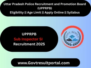 UP Police SI Recruitment 2025